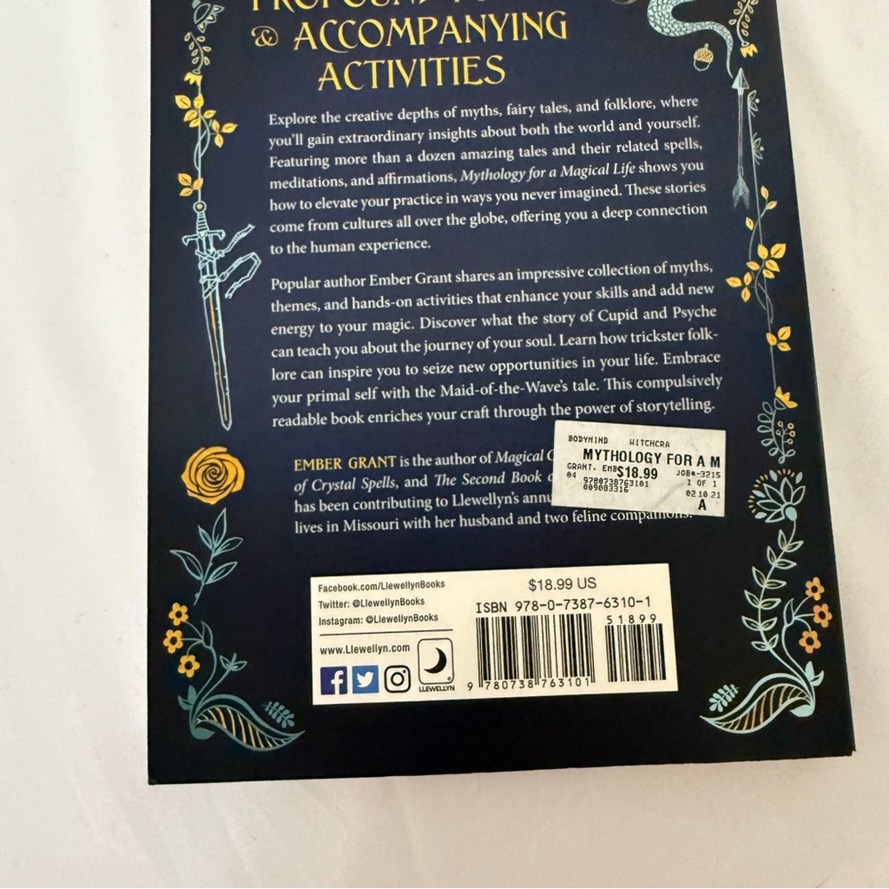 Mythology for a Magical Life By:‎ Ember Grant Paperback! - Picture 2 of 5